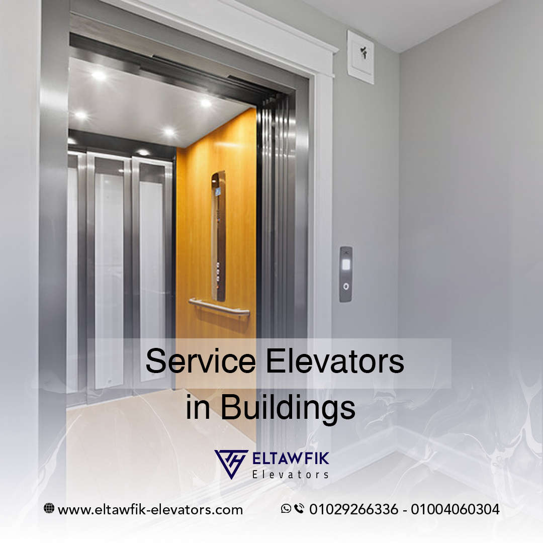 Service elevators in buildings